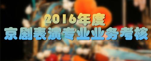 日逼,免费看片国家京剧院2016年度京剧表演专业业务考...